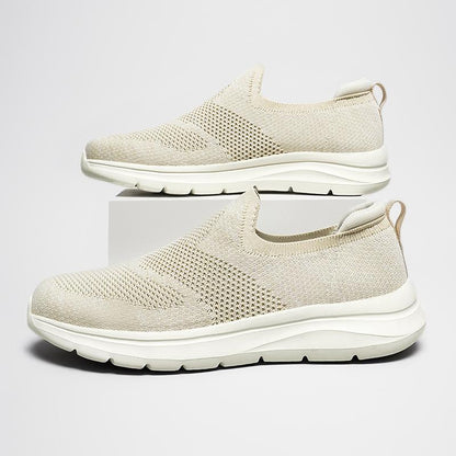 Sports Men's Extra Large Size Slip-on Mesh Flying Woven Light Casual Shoes - D&A