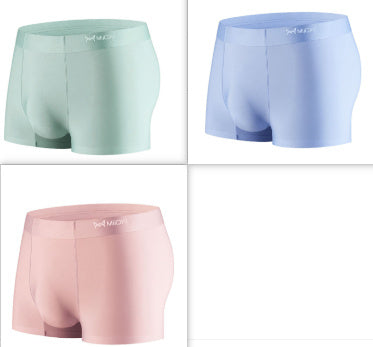 Ice Silk Seamless Men's Underwear Soft Breathable Comfortable Summer Boxer Shorts Suit 3 - D&A