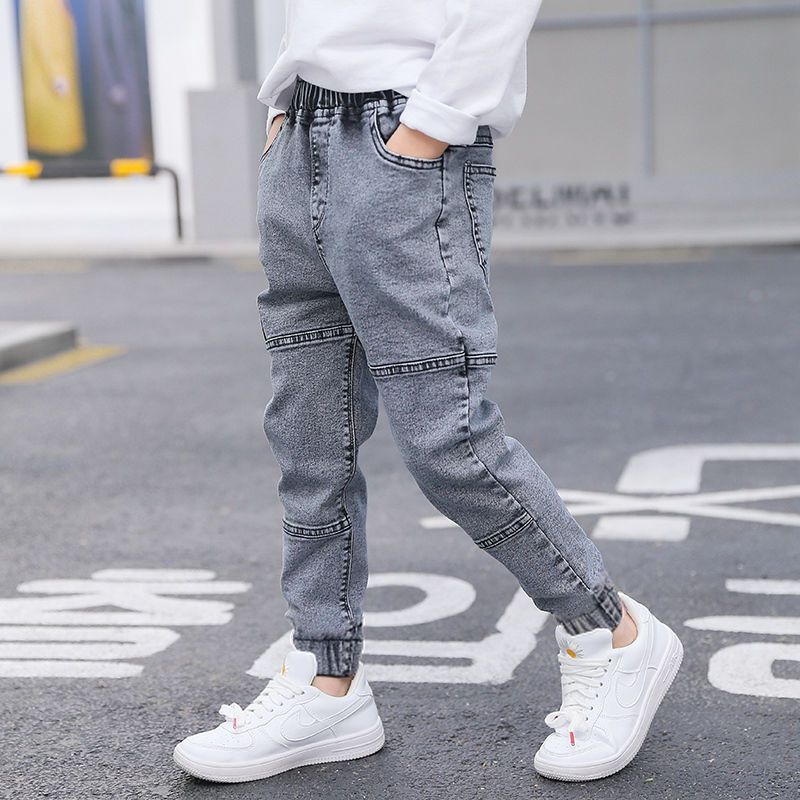 Boys' Jeans Spring And Autumn Models New Spring Grey - D&A