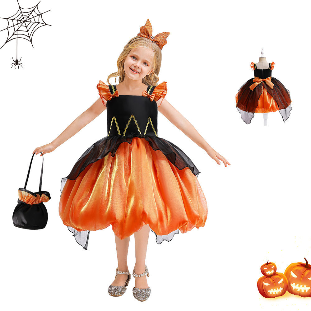 Halloween Witch Performance Costume Princess Dress - D&A