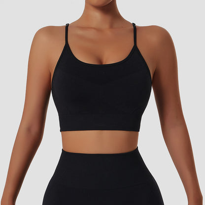 Workout Bra Push Up Yoga Vest Outdoor Backless Bra Women - D&A
