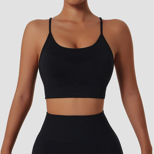 Workout Bra Push Up Yoga Vest Outdoor Backless Bra Women - D&A