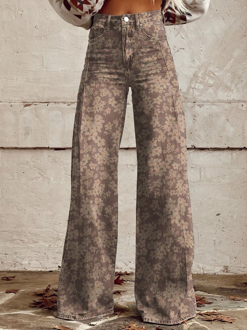 Hot Selling Plus Size Women's Casual Pants Thin Imitation Jeans C - D&A