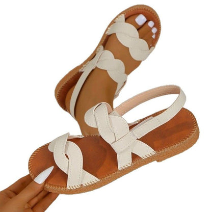 Woven Fashion Flat Summer Shoes Women - D&A
