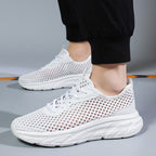 Men's Shoes Hollow-out Breathable Mesh Casual Running Shoes Lightweight Sneaker - D&A