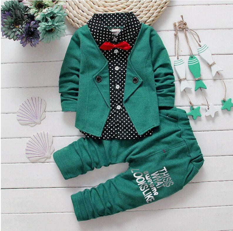 Casual Kids Sport suit Green - D&A