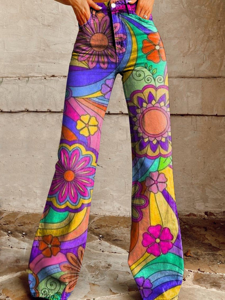 Hot Selling Plus Size Women's Casual Pants Thin Imitation Jeans N - D&A
