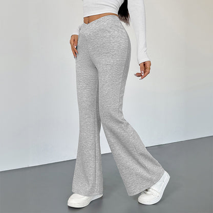 Women's Casual Daily Hot Girl Slim Fit Bootcut Trousers - D&A