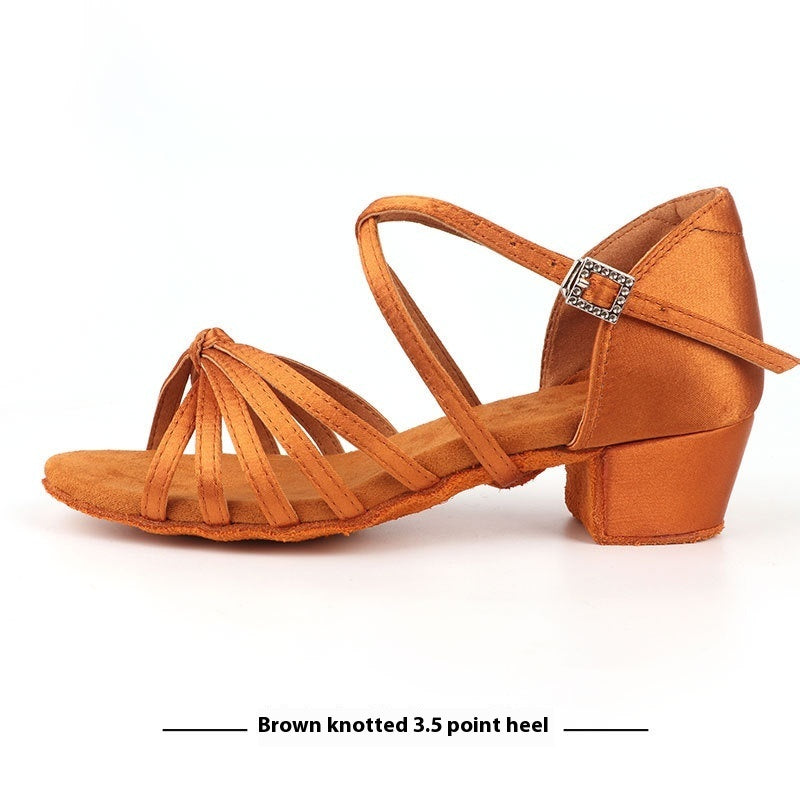 Latin Dance Shoes Grading Is Exactly Dancing Shoes Dark Brown Knotted - D&A