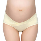 Soft Cotton Belly Support Panties for Pregnant Women Maternity Underwear Breathable V-Shaped Low Waist Panty - D&A