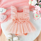 Jumpsuit Baby Net Skirt Princess Poris Dress Baby Skirt Baby Body Pants Jumpsuit - D&A