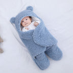 Baby Sleeping Bag Envelope for Newborn Baby Winter Swaddle Blanket Blue - D&A