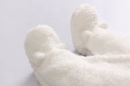 Baby clothes lamb winter cotton padded clothes baby newborn baby skin thickening climb Siamese clothes cotton - D&A