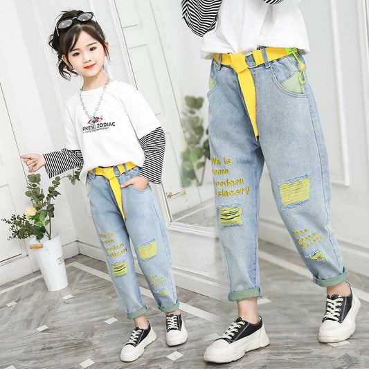 Big Children Loose Children In Spring Beggar Pants - D&A