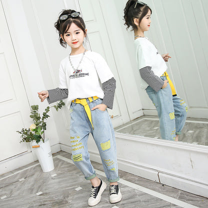 Big Children Loose Children In Spring Beggar Pants - D&A