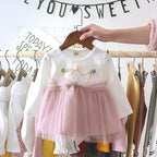 Baby Girl Dress White pink - D&A