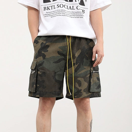 Three-dimensional Multi-pocket Workwear American Shorts Men - D&A