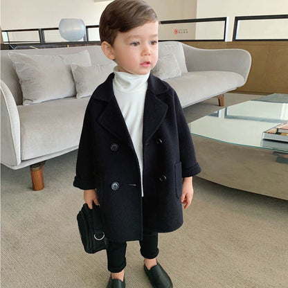 Children's autumn and winter coat Black - D&A