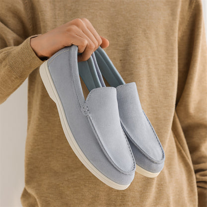 Slip-on Soft Bottom Leisure Driving Lazybones' Shoes Sky Blue - D&A