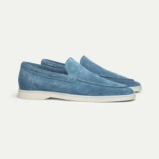 Men's Matte Suede Flat Shoes - D&A