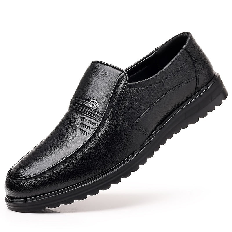 Men's Business Casual Non-slip Soft Leather Soft Sole Shoes - D&A