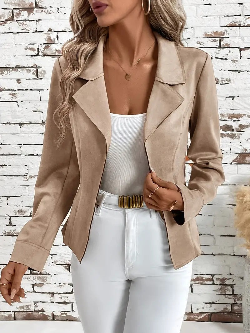 Autumn And Winter Elegant Slim Slimming Women's Jacket Cardigan Jacket Khaki - D&A