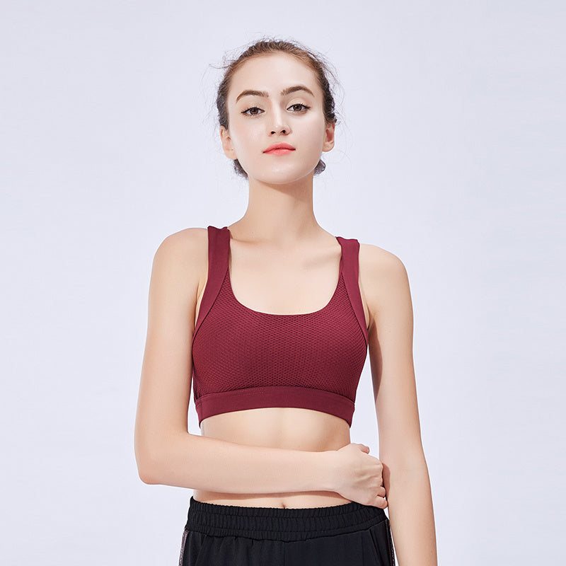 Yoga Fitness bra Wine Red - D&A