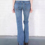 Jeans Slim Fit Low Waist Long Pants - D&A