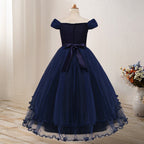 One-shoulder Princess Flower Dress Costume - D&A