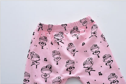 Infant Baby Girls Clothes Daddy's Little Girl T-shirt Cartoon Pants Headband Toddler Outfits Clothing Set - D&A