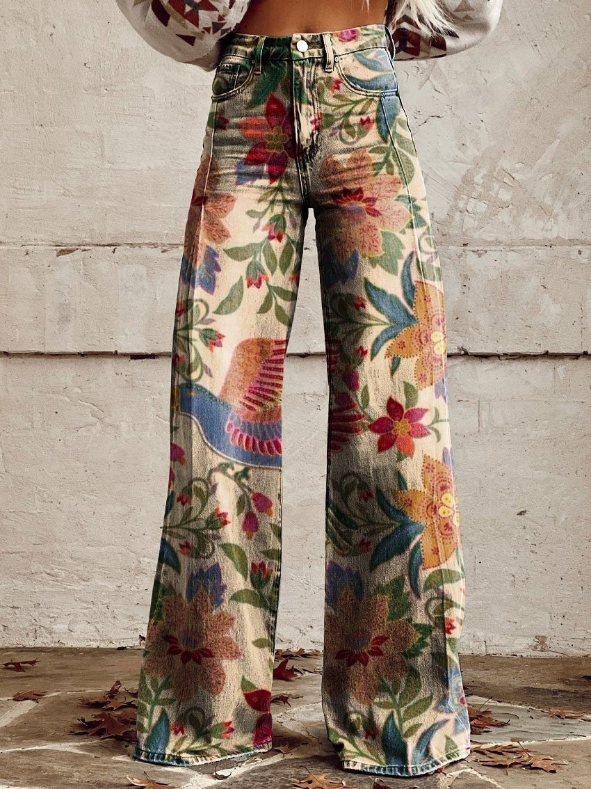 Hot Selling Plus Size Women's Casual Pants Thin Imitation Jeans D - D&A