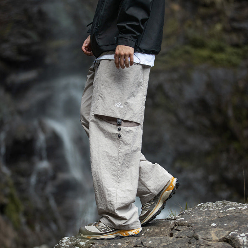 Men's Loose-leaf Split Adjustable Breathable Casual Pants - D&A
