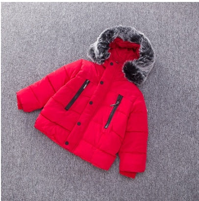 Children's thick cotton jacket Red - D&A