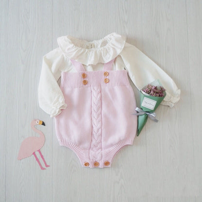 Knitted baby onesies - D&A