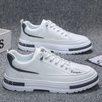 Summer New Platform Sneakers Men's Sports Casual Shoes White - D&A