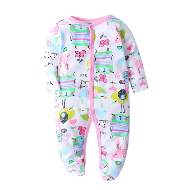 Cotton one-piece clothes baby clothes Little bird - D&A