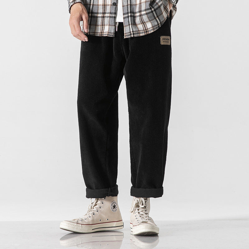 Loose Straight Sports Pants Autumn And Winter Men - D&A