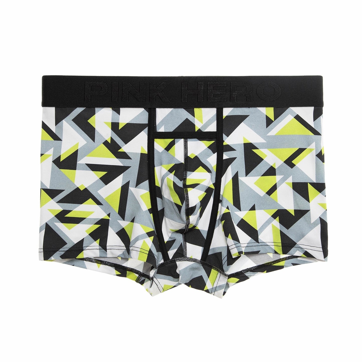 Men's Pocket Underwear Boxer Pure Cotton Digital Printing Soft And Colorfast Abstract Triangle - D&A