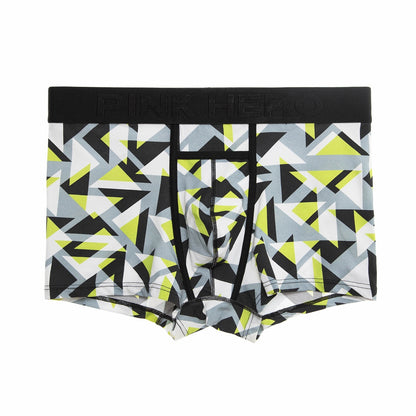 Men's Pocket Underwear Boxer Pure Cotton Digital Printing Soft And Colorfast Abstract Triangle - D&A