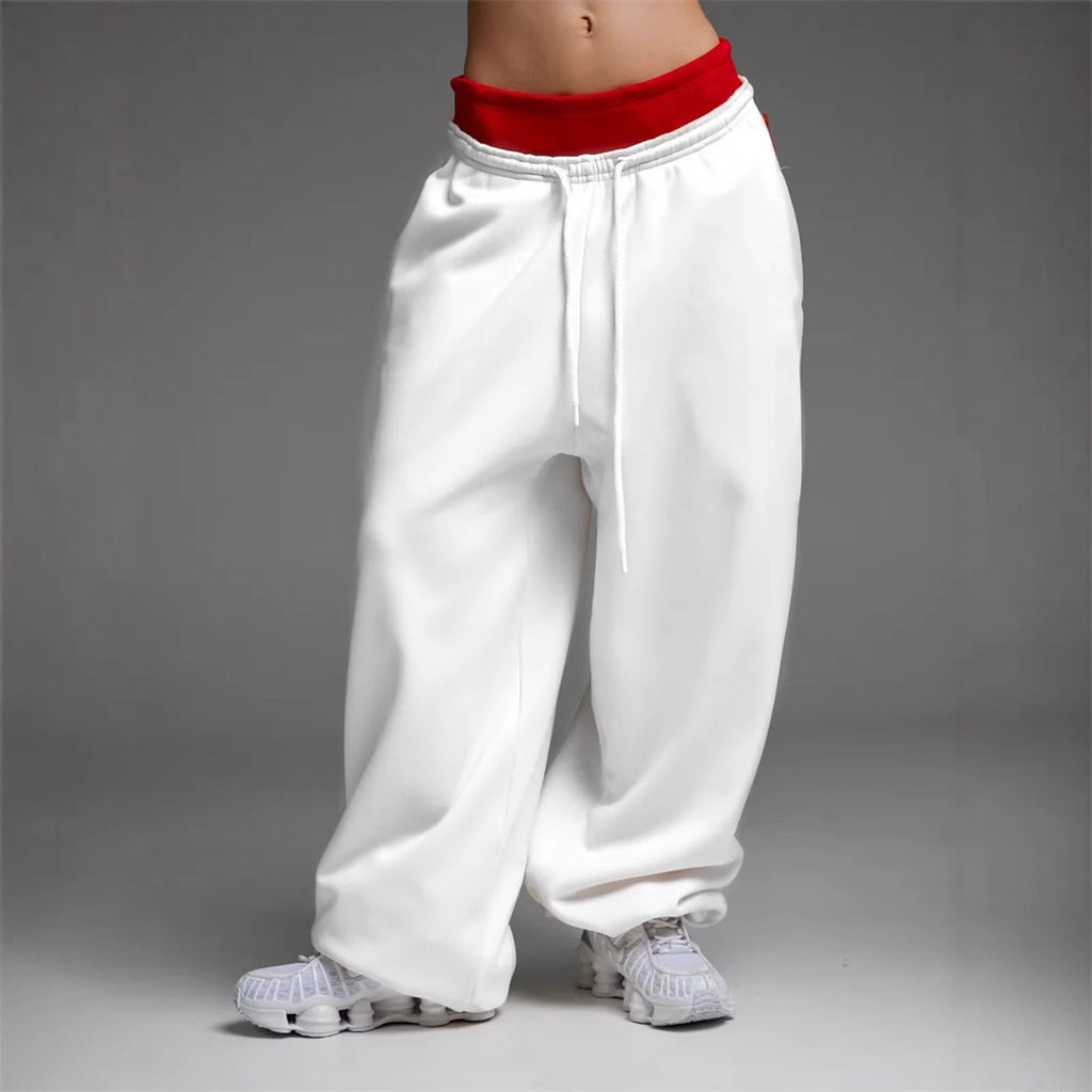Casual Straight-leg Wide Leg Sweatpants - D&A