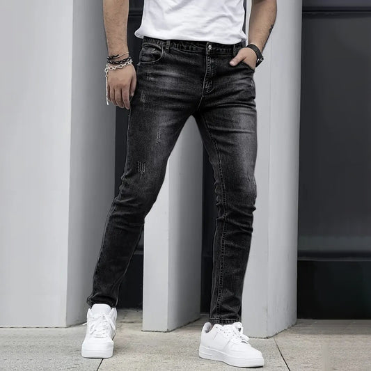 Stretch Men's Casual Solid Color Jeans - D&A