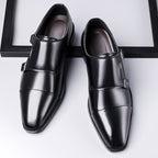 Leather Shoes Men's Business Shoes Oxford - D&A