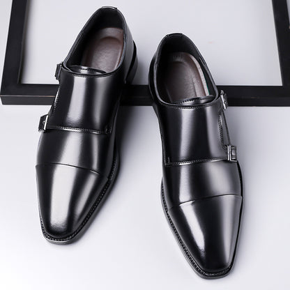 Leather Shoes Men's Business Shoes Oxford - D&A