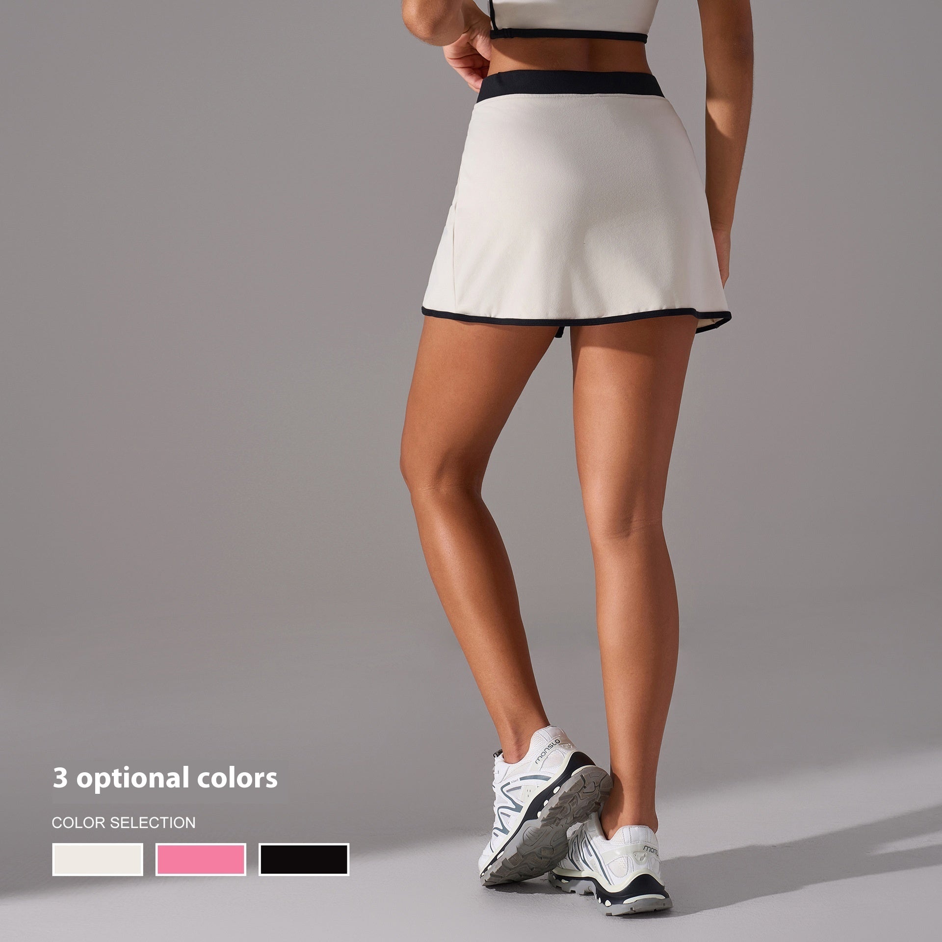 Outdoor Fitness Split A- Line Sports Skirt - D&A