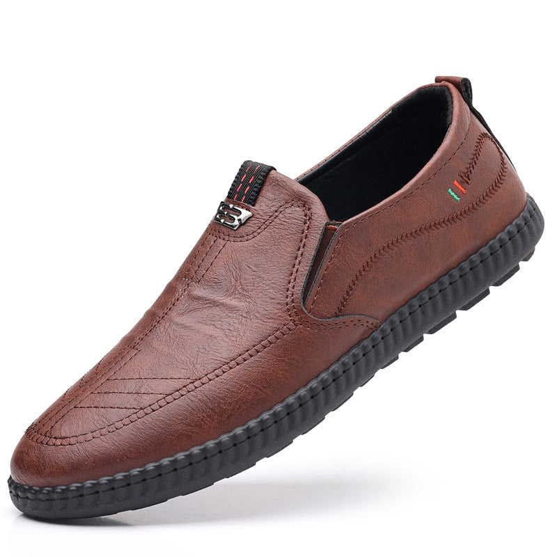 Spring And Summer Versatile Casual Middle-aged Men's Leather Shoes - D&A