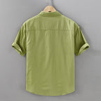 Summer Men's Casual Short-sleeved Cotton Shirt - D&A