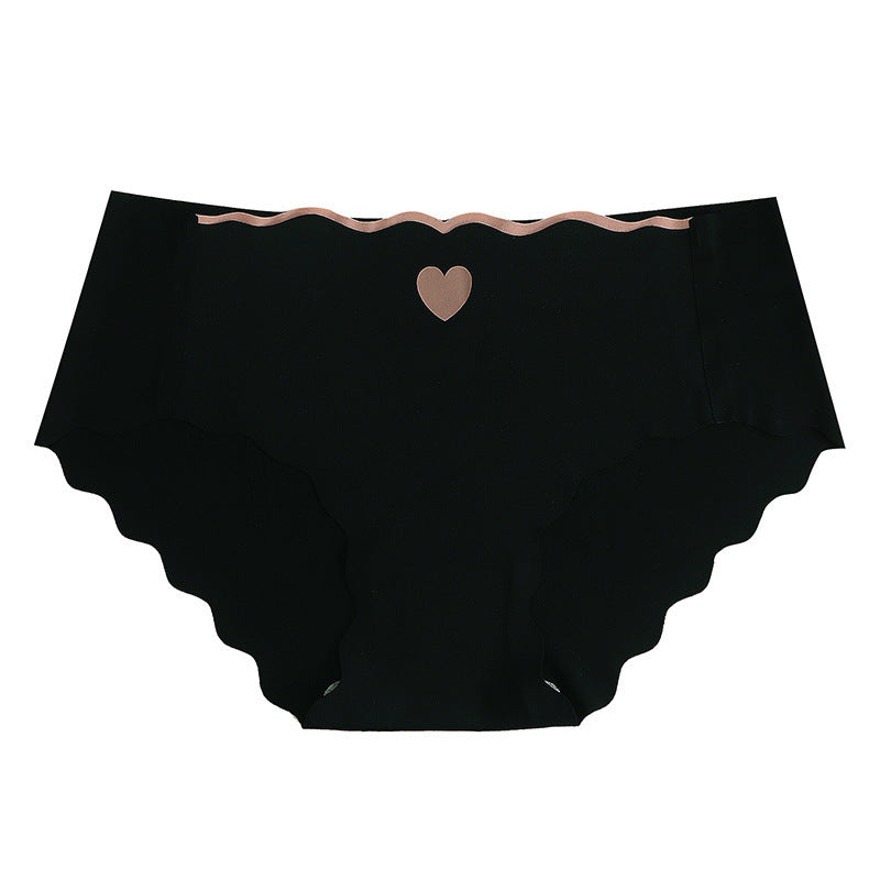 Fashion Seamless Ice Silk Underwear Women Black - D&A