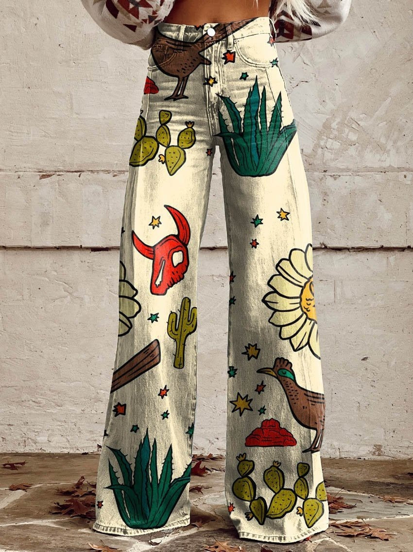 Hot Selling Plus Size Women's Casual Pants Thin Imitation Jeans J - D&A