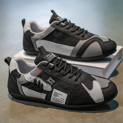 Men's Sports Shoes, Spring And Summer Stylish And Lightweight Wear-resistant Black - D&A