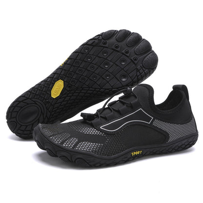 Upstream Shoes Running Fitness Men Wading Beach Swimming Shoes Women 2303 Black - D&A